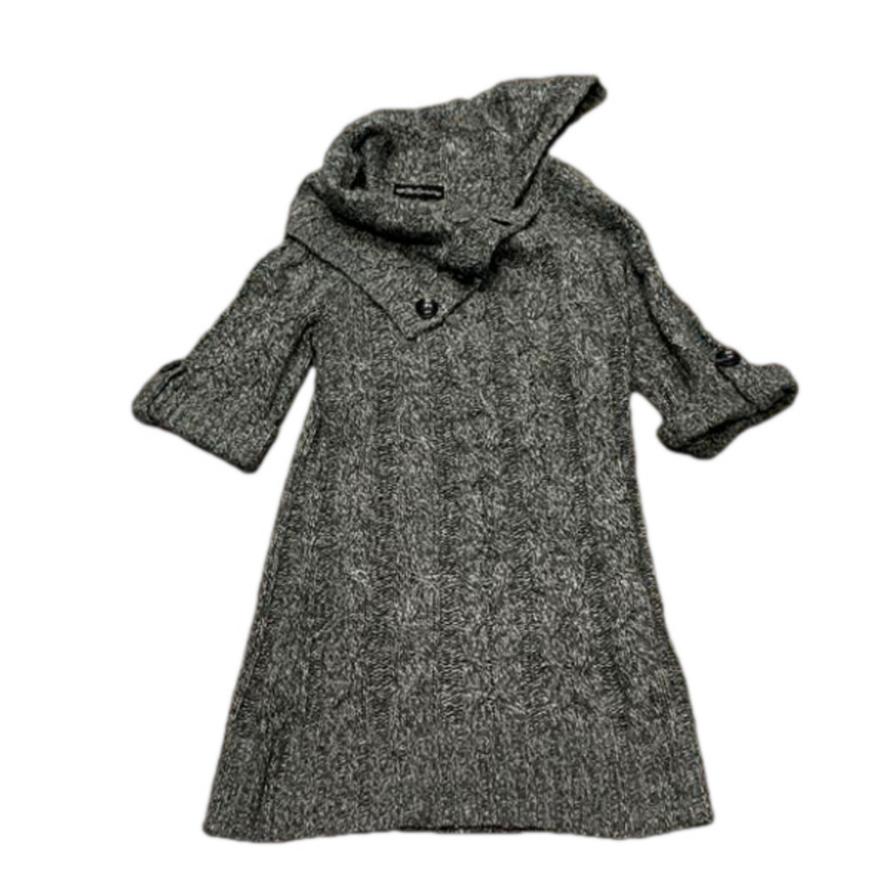 Miss Guided Medium Cable Sweater Grey